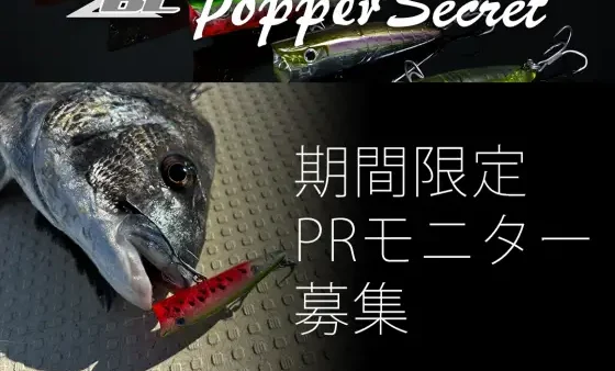 ZBLポッパーシークレット期間限定PRモニター応募受付開始